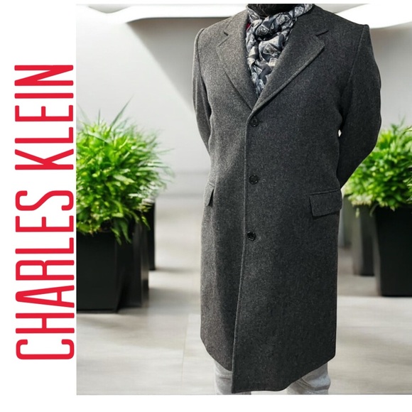 CHARLES KLEIN MADE IN USA WOOL COAT SIZE 44 R